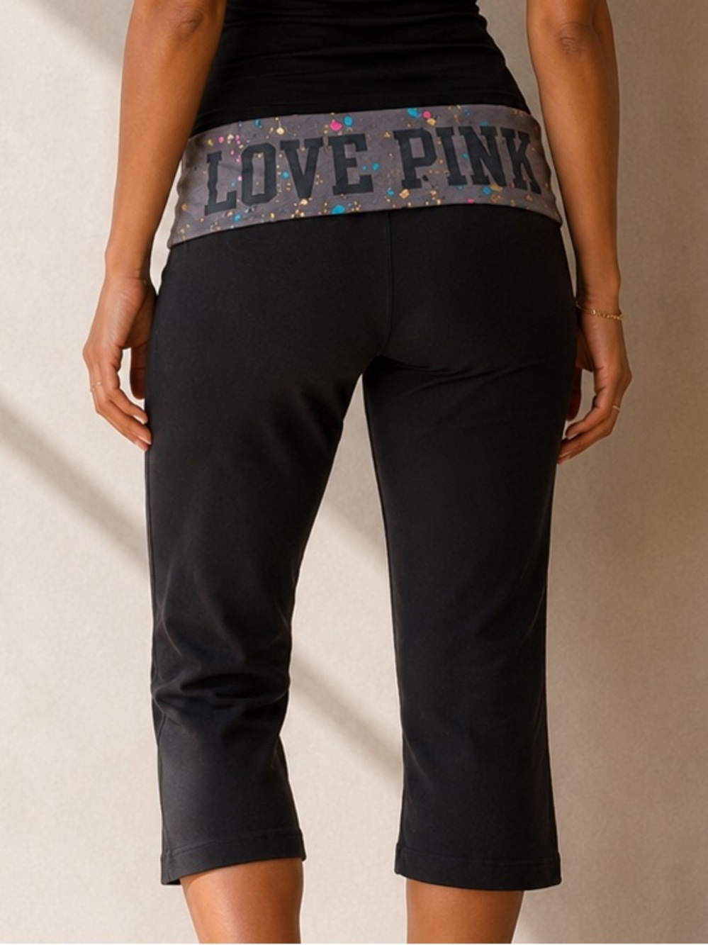 Vintage 2011 Pink Foldover Capris
